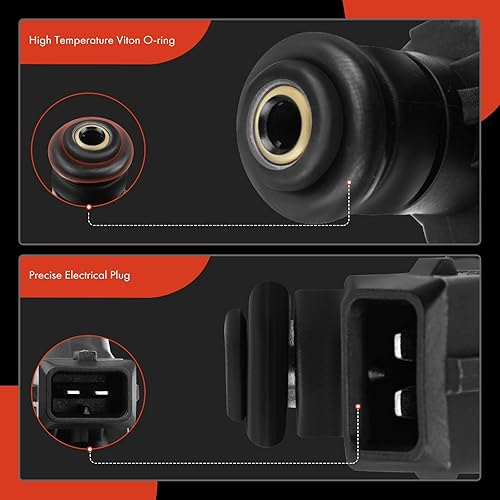 Miniatura 7 de A-Premium Inyectores de combustible compatibles con Audi TT 00-06 y Seat Leon 01-06, Toledo 2003 y VW Beetle 00-01, Golf 03-06, compatible con Jetta