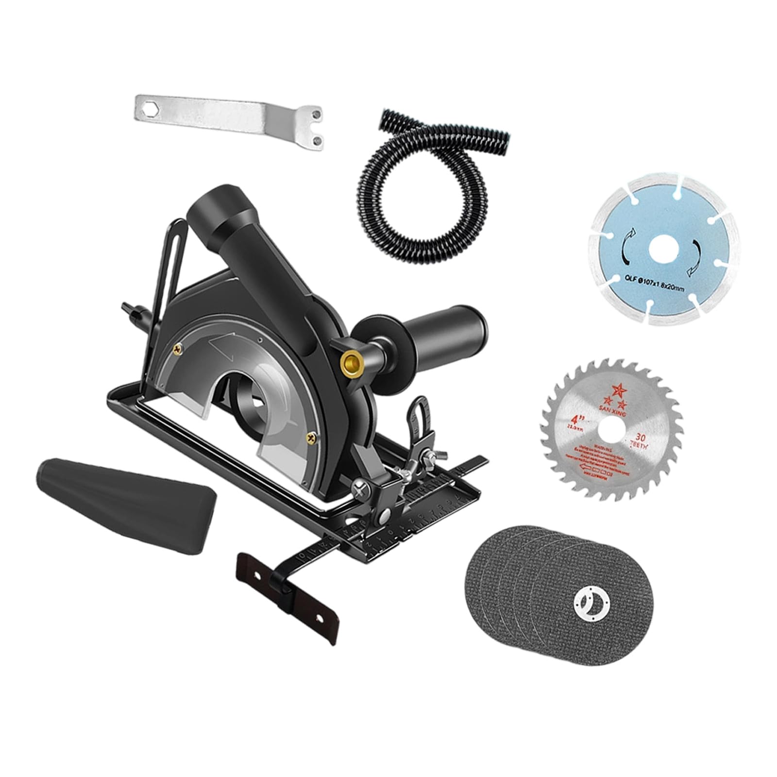 Soporte de aluminio para amoladora en ángulo mejorado, soporte deslizante adecuado para accesorios
