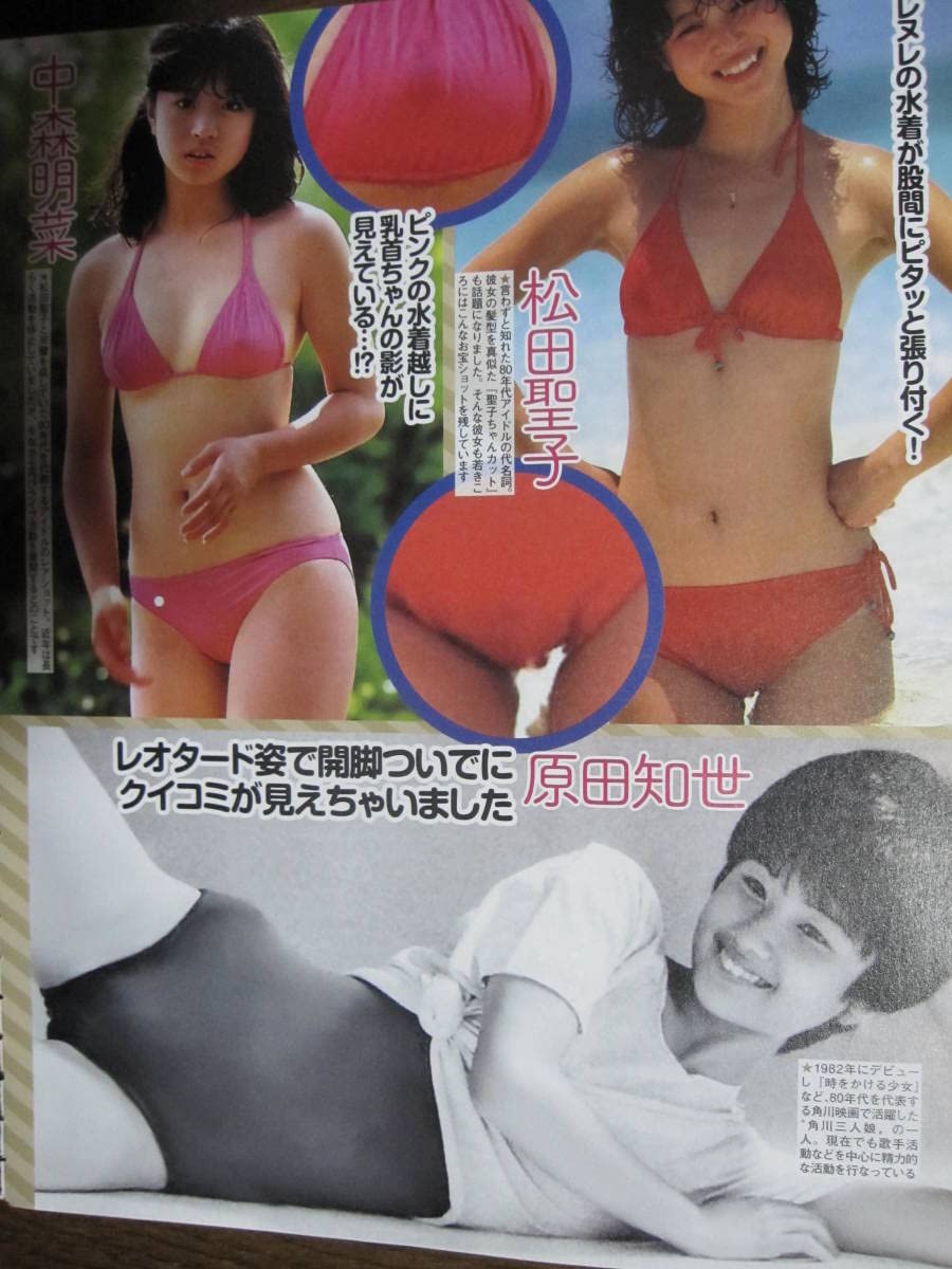 原田知世　エロ画像 Amazon.co.jp: 切り抜き （a883-1)松田聖子中森明菜原田知世飯島直子さとう珠緒浅野温子 : おもちゃ
