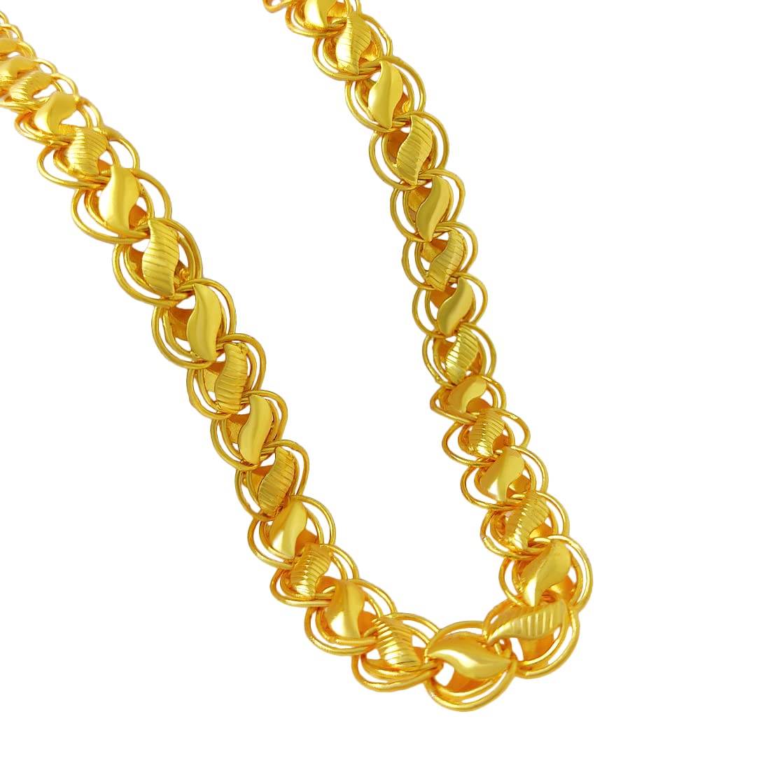 Gift Nest Fancy Indian Polished Gold Plated Brass Chain Gold Chain for Men (B0B5X7SYYG) Amazon Price History, Amazon Price Tracker