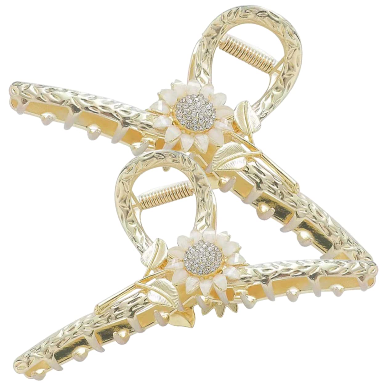 6 Pz Tornante Clip Ad Artiglio Per Folti Fermagli Per Da Donna Fermaglio Per Artigli Di Perle Fermagli a Fiore Per Mughetto Strass Perla Mancare Molletta