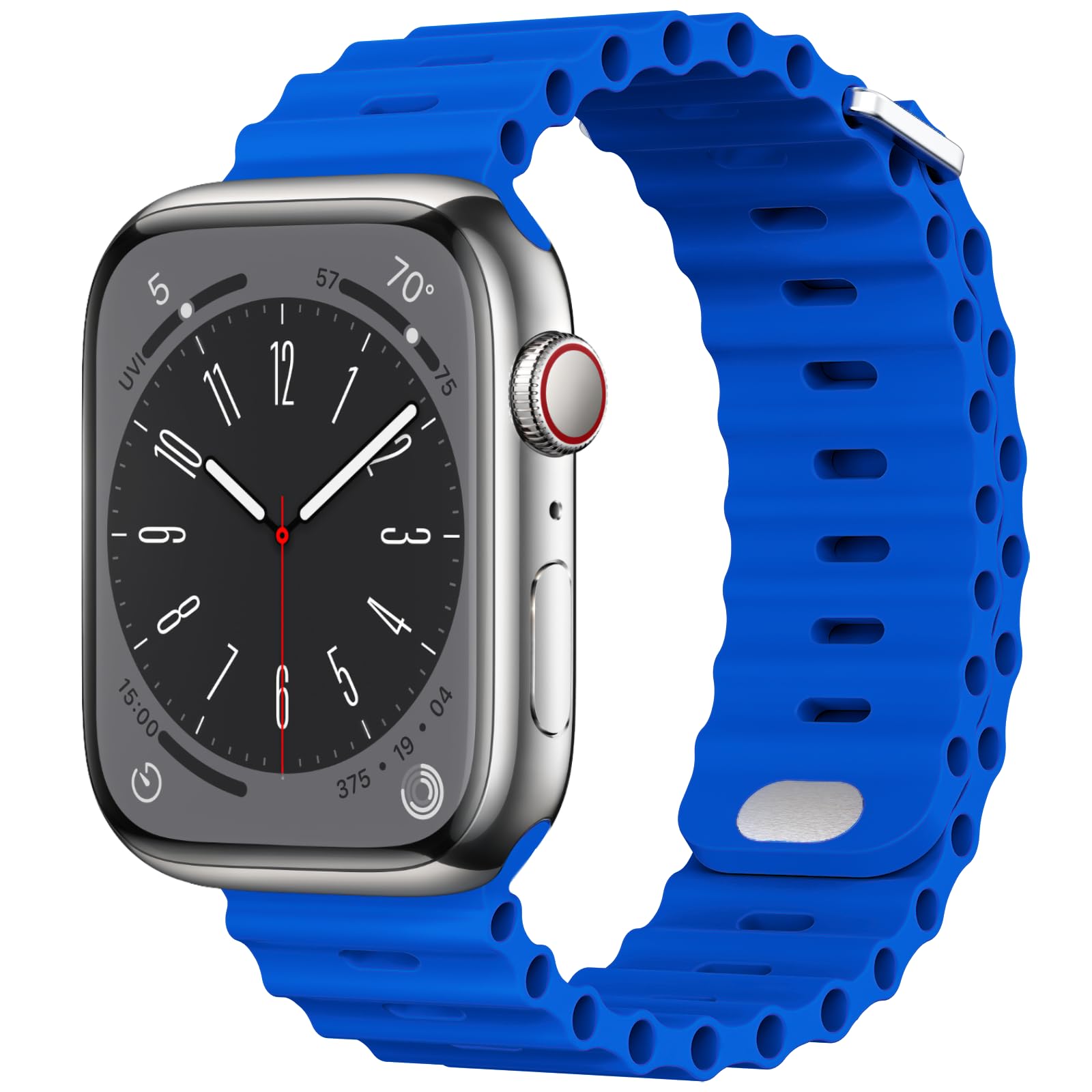 AIRPROCE Compatible with Apple Watch Ocean Bands 38mm 40mm 41mm 42mm 44mm 45mm 46mm 49mm Soft Silicone Wristbands Replacement Strap for iWatch Ultra 2