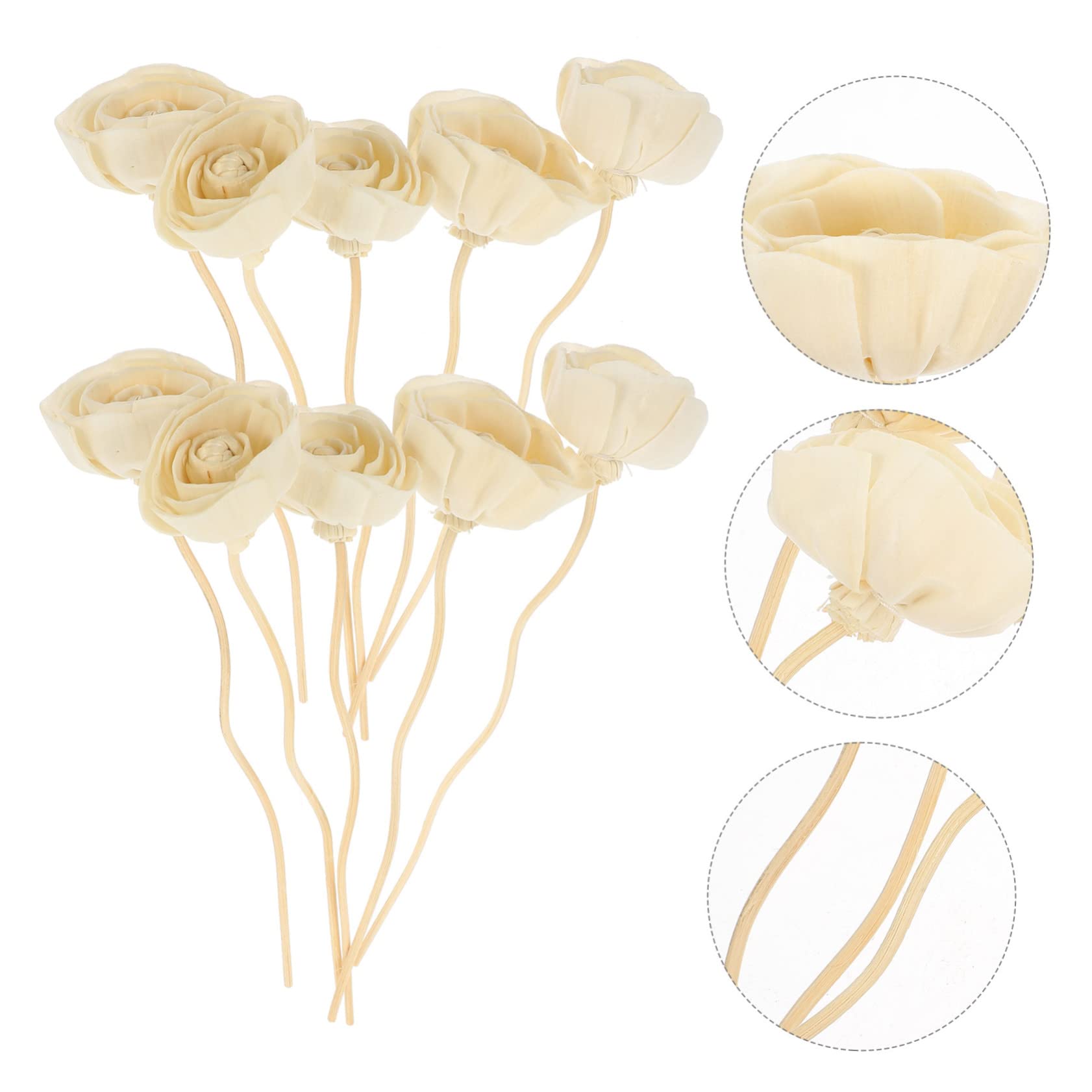 IMIKEYA 50stücke Duftstäbchen Kunstblumen Für Ätherische Öle Aromatherapie-Diffuser Für Stilvolle Raumdekoration Im Büro Und Zuhause Für Entspannende Düfte