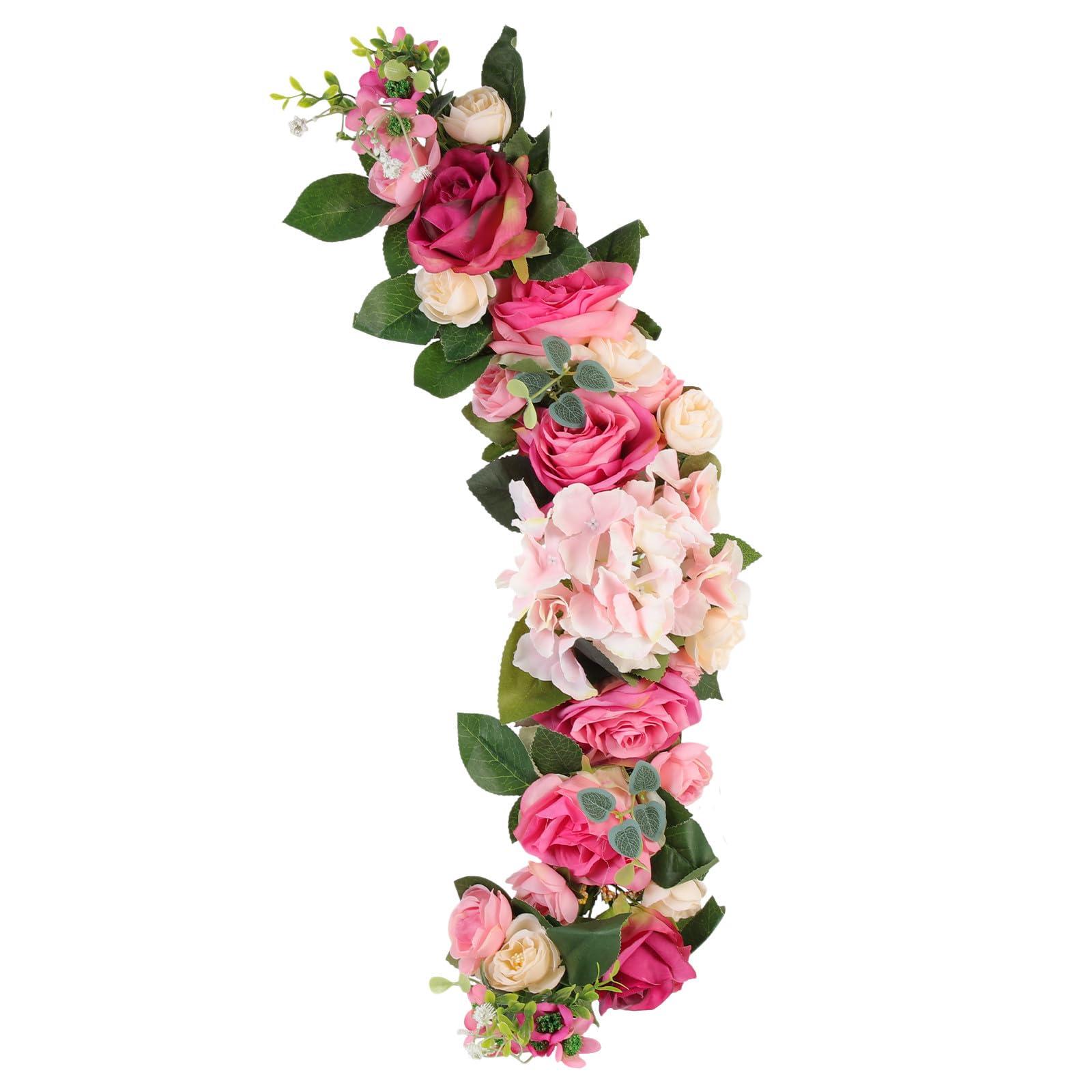 BETOOKY Künstliche und Verblassend Hochzeitsbogen Bruchfest Nicht für Rosa Rosenblüten aus Kunststoff Seidenstoff Festliche Heimdekoration