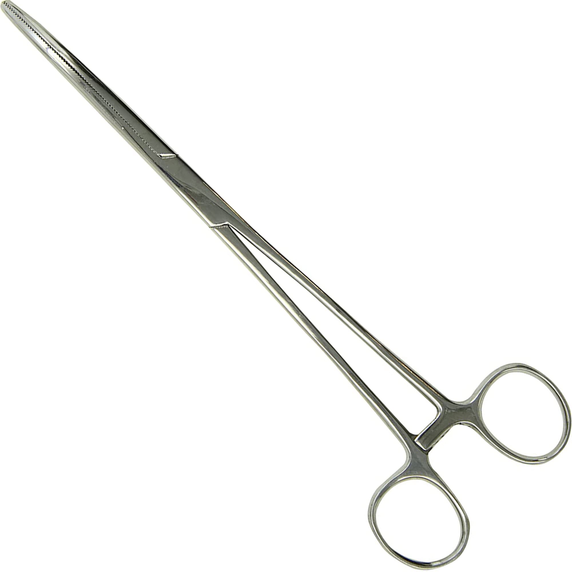 Pean Hemostat Straight and Curved Multipurpose Locking Tweezer Clamps Serrated, Stainless Steel - Hemostats for Nurses, Fishing Forceps, Crafts and Hobby