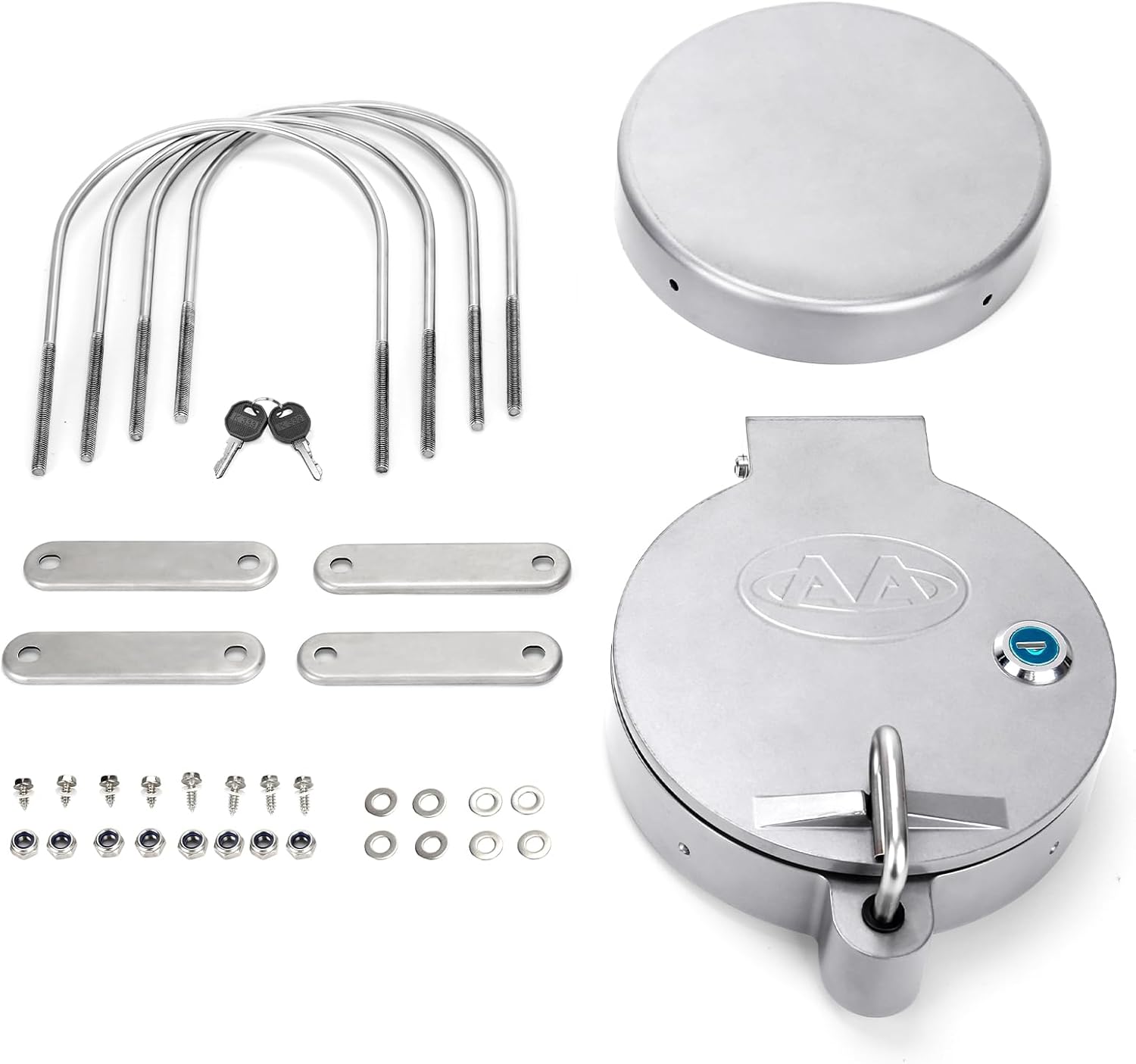 AA Products Universal Conduit Carrier Kit Fit 8" PVC Pipe, No Drilling Required, Black