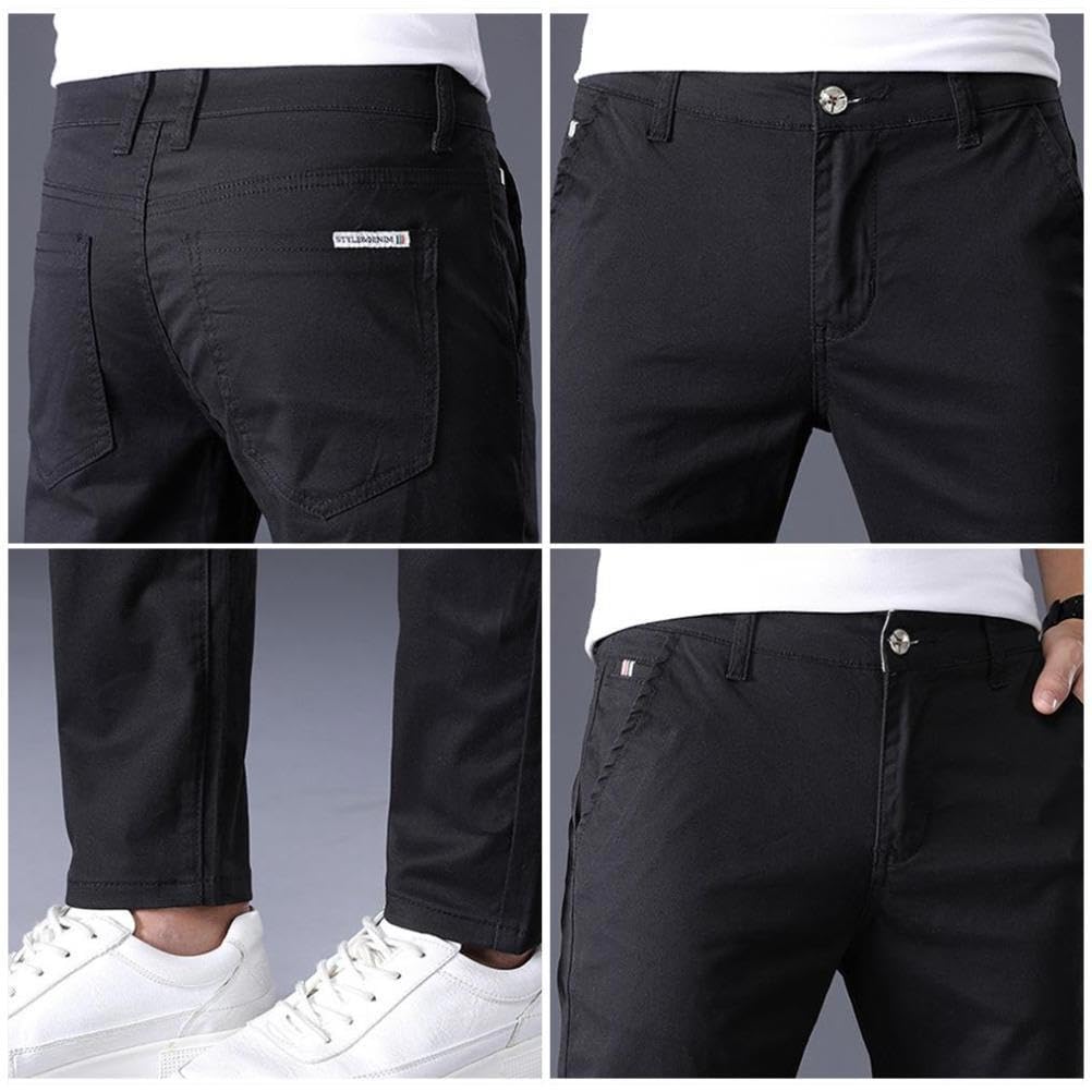 Pantalone Chino Hombre Casuales Slim Fit Pantalón Cómodos Elasticos Pantalóns Largo Trabajo Pantalones de Trabajo Pantalón Ajustados Vaqueros