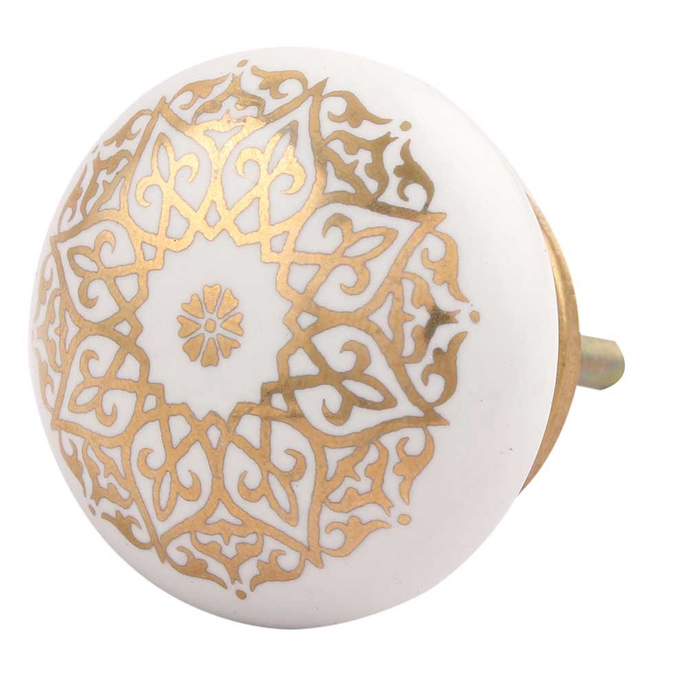 IndianShelf 2 Pieces Gold Floral Ceramic Drawer Knobs for Kitchen Cabinet Hardware Door Pulls Decorative Dresser Luxurious Creative (B06WRWQ2RY) Amazon Price History, Amazon Price Tracker