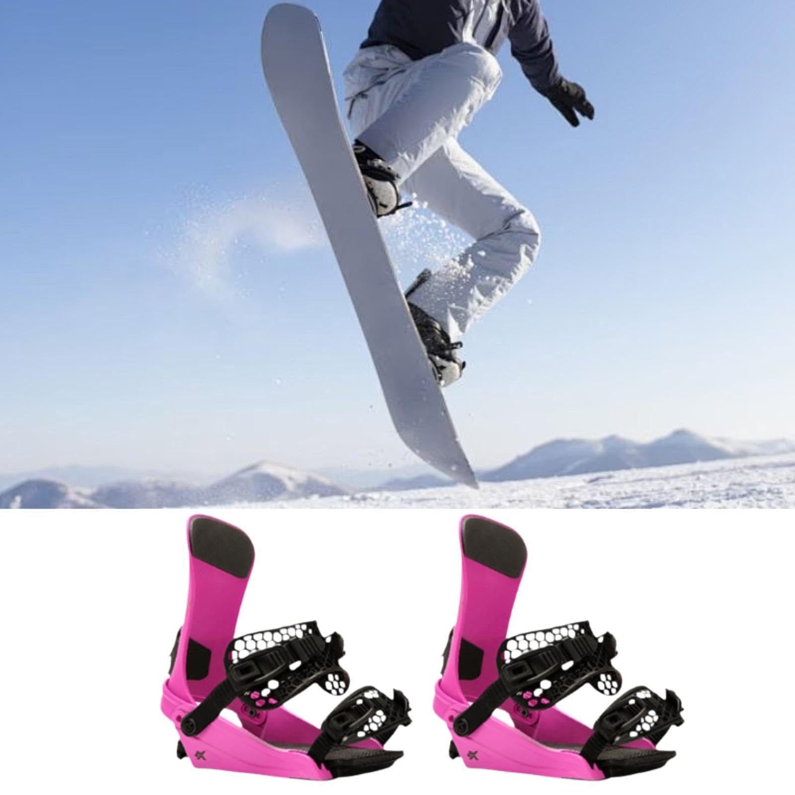 Fijaciones de Snowboard para Adultos, para Principiantes Y Profesionales. Ligeras, de Liberación Rápida. Suministros Y Equipamiento para Snowboard.