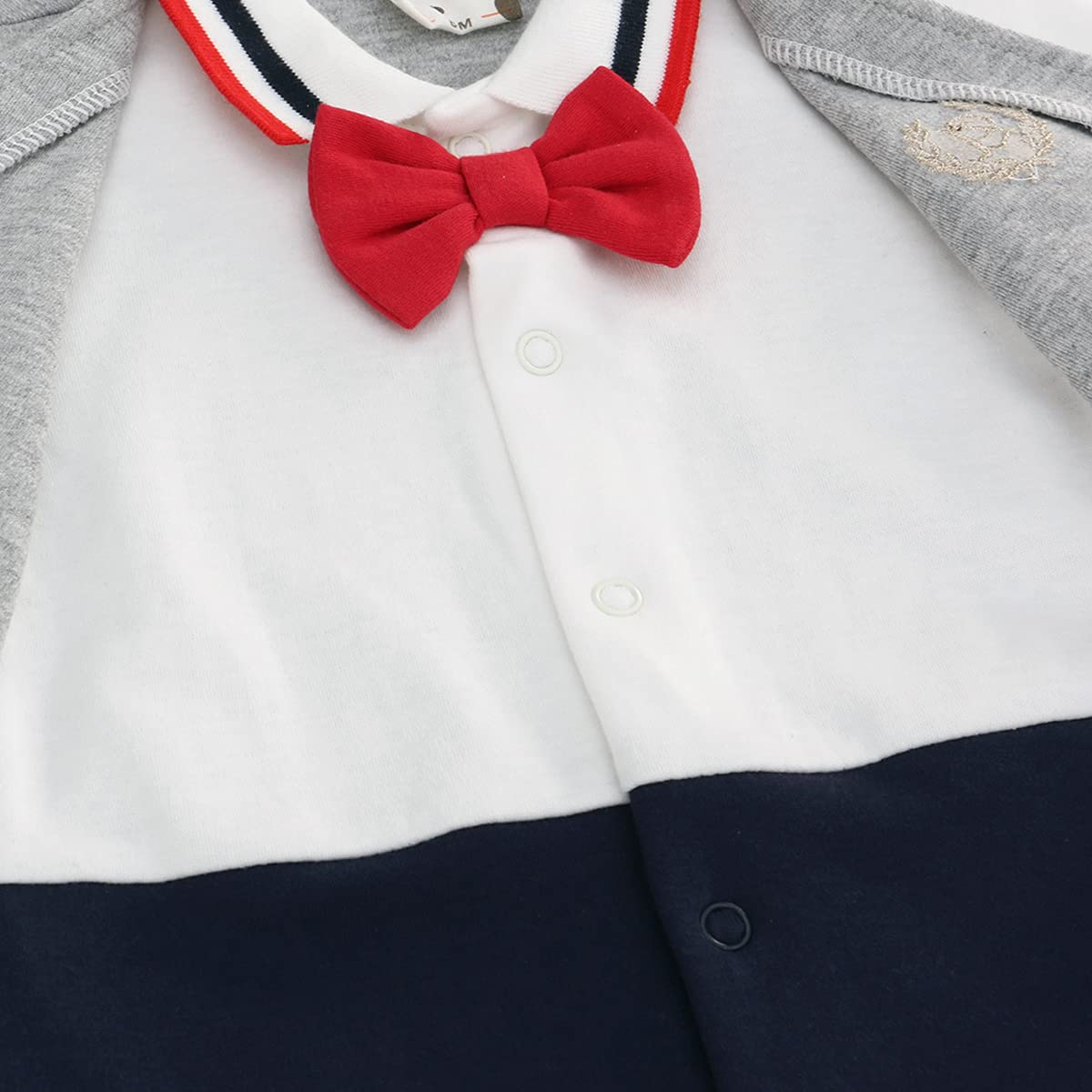 famuka Bebé Niños Traje de Esmoquin Monos Boda Bautismo Festival Ropa para bebés Ropa de una Pieza