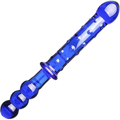 Crystalline Penile Ecstasy: Crystal Glass Pleasure Wand for Divine Indulgence