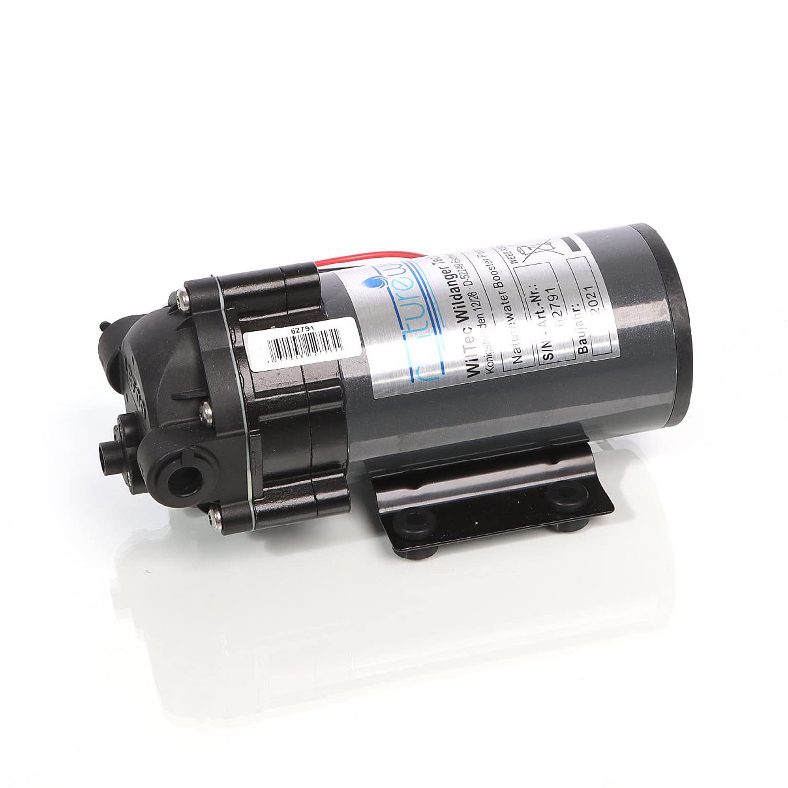 Wiltec Pompa booster 600 GPD (2300l/giorno) 108W Pompa di spinta per sistemi a osmosi inversa