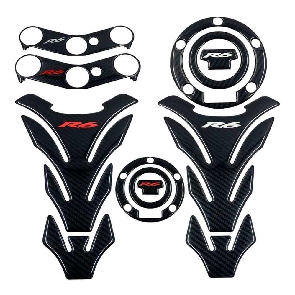 Custodia Protettiva Per Adesivi Per Protezione Serbatoio Moto In Look Carbonio 3D Per Ya&maha YZF600 YZF-R6 R6S(F)