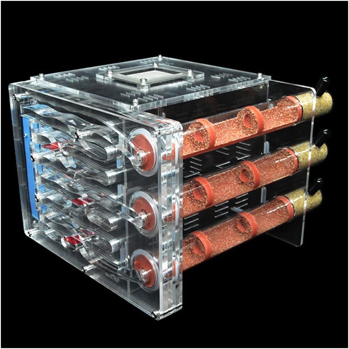 Stereoskopische Acrylbeobachtung Nest DIY Drei-Röhren-Ameisenfarm Ökologisches Ameisennest Acryl-Ameisenhaus Feuchtigkeitsspeichernde Werkstatt Villa Ameisenbox Haustier-Ameisenhügelschloss Studie übe