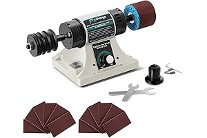 Leather Polishing Machine 12pcs Sleeves Adjustable Speed Burnisher Kit
