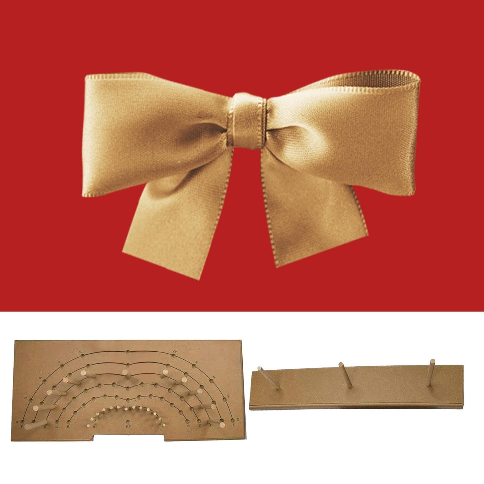 Amagogo Schleifenmacher für Schleifenkränze, Schleifenmacher-Dekorationen, Mehrzweck-Weihnachtskranz, einfache Herstellung von Bögen, große Weihnachtsbögen,