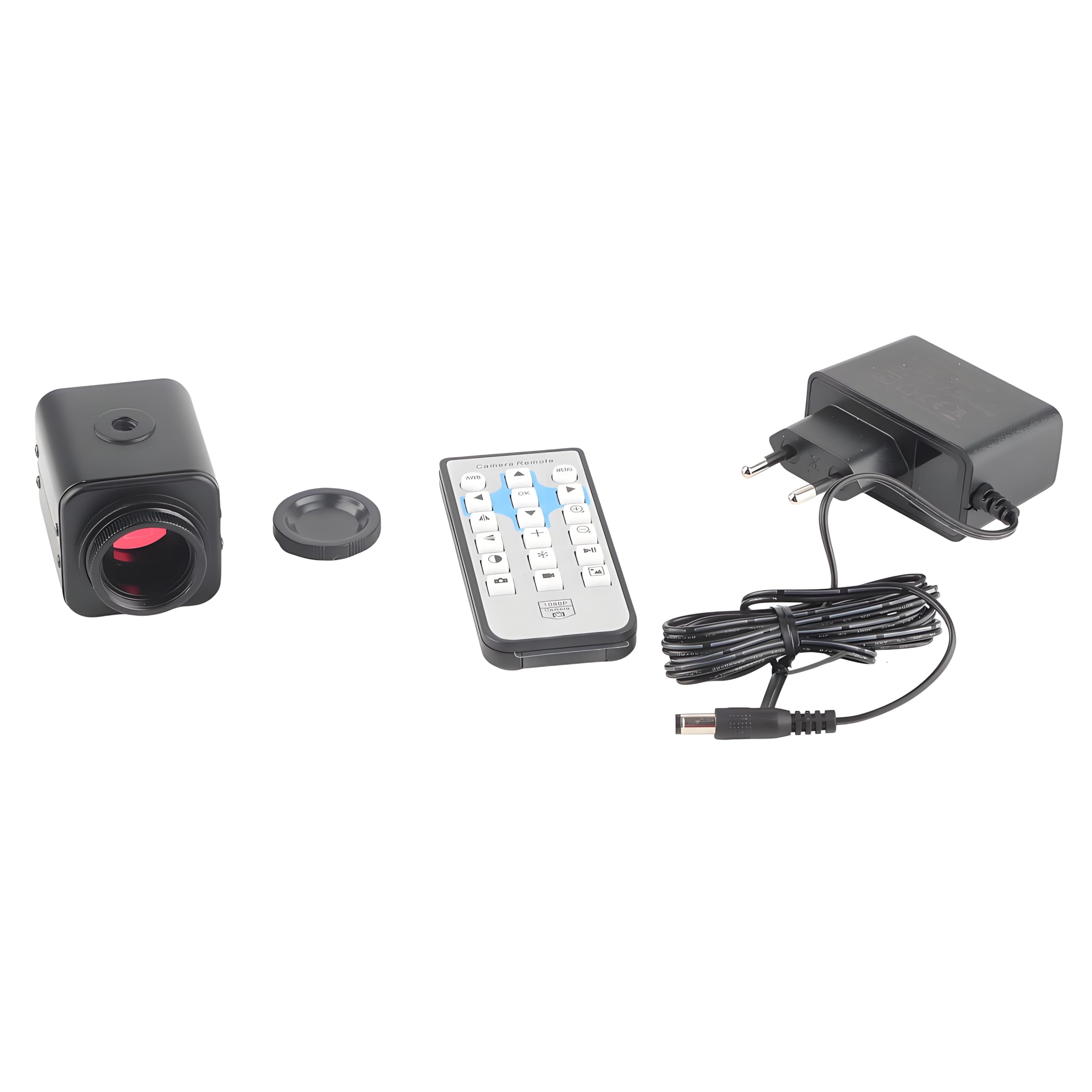 16MP Telecamera Industriale Telecamera HDMI per Microscopio Full HD 2K 1080P 60FPS con Prestazioni Stabili per Microelettronica Identificazione Dell'Impronta Digitale(EU Plug)