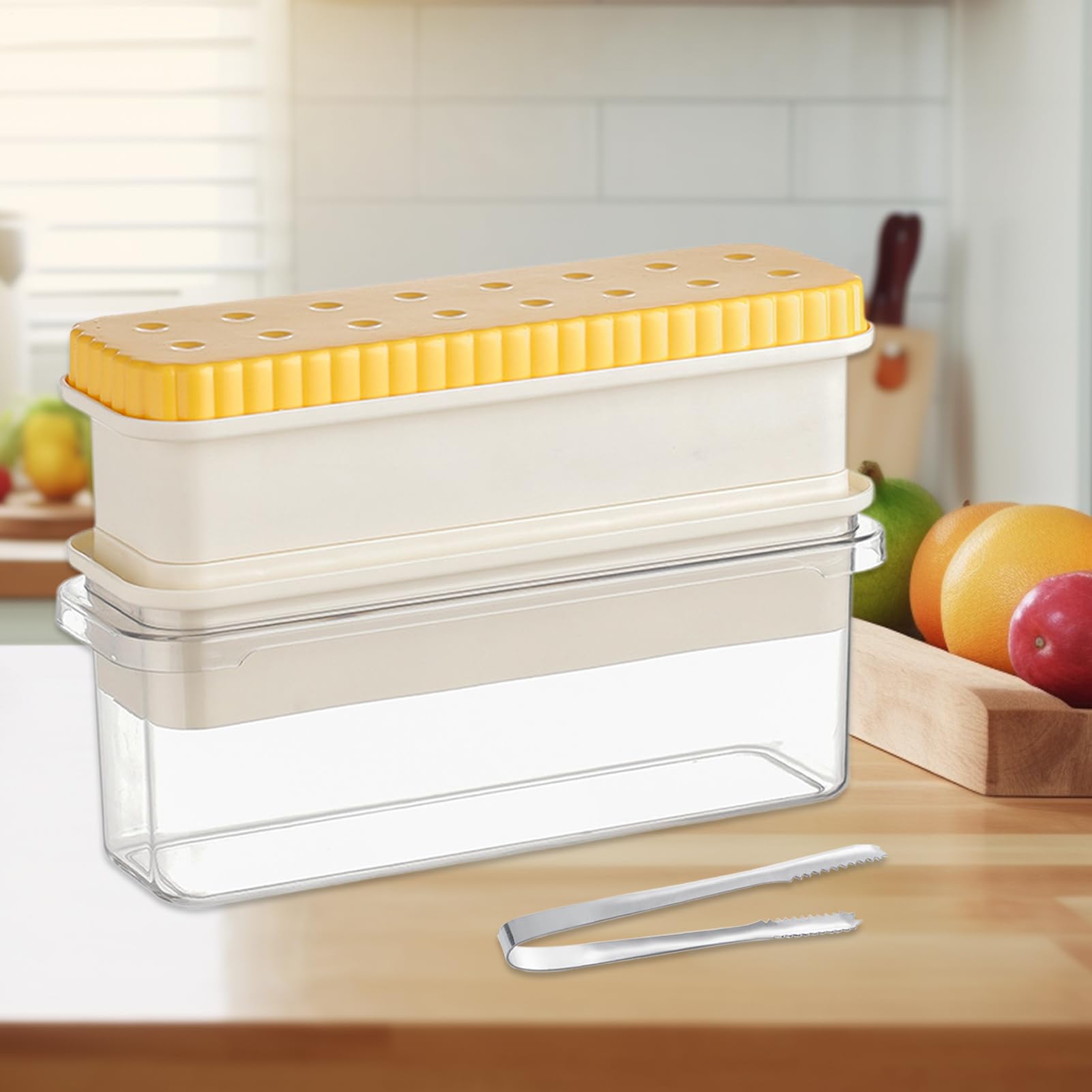 Moule à glaçons – 27,5 x 12,5 x 9 cm – Plateau à glaçons avec récipient