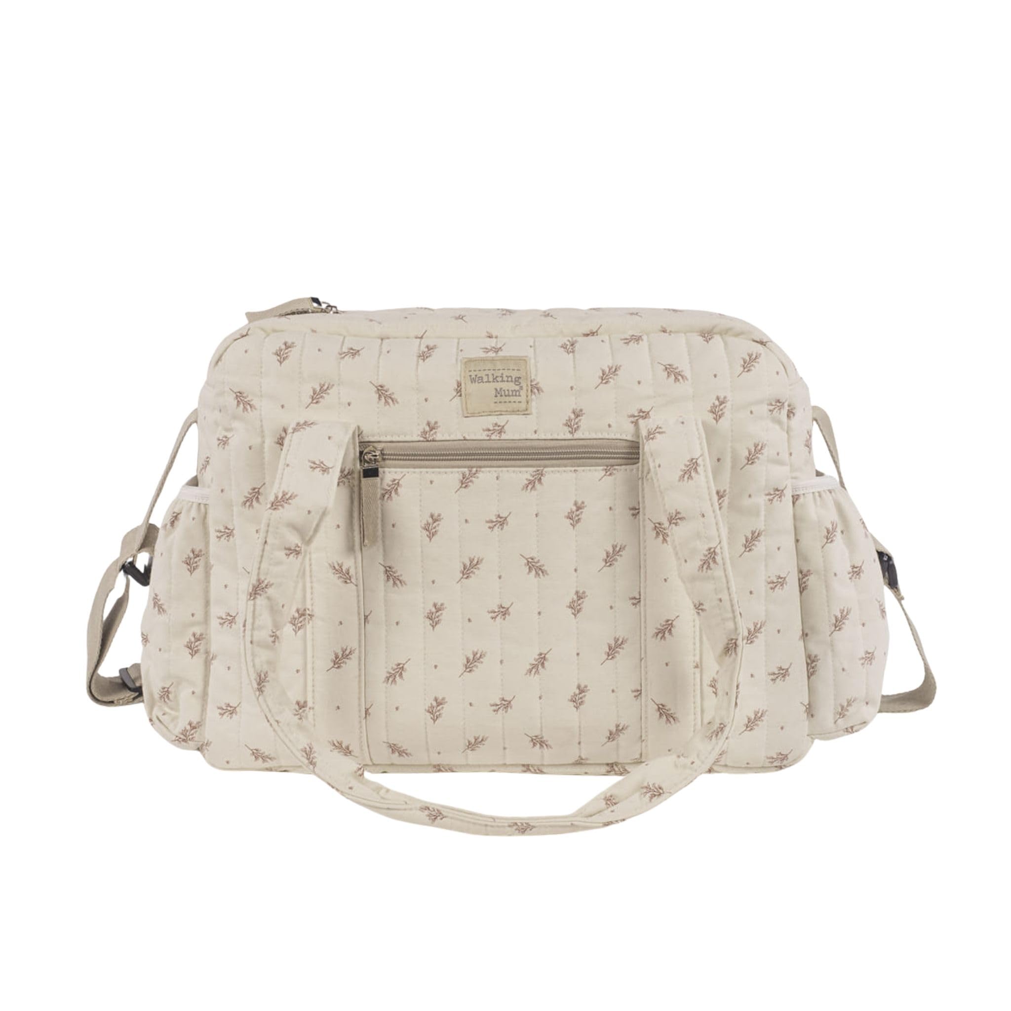 Walking Mum - Borsa fasciatoio, colore: rosa, Beige/Rosa e Beige/Verde, L