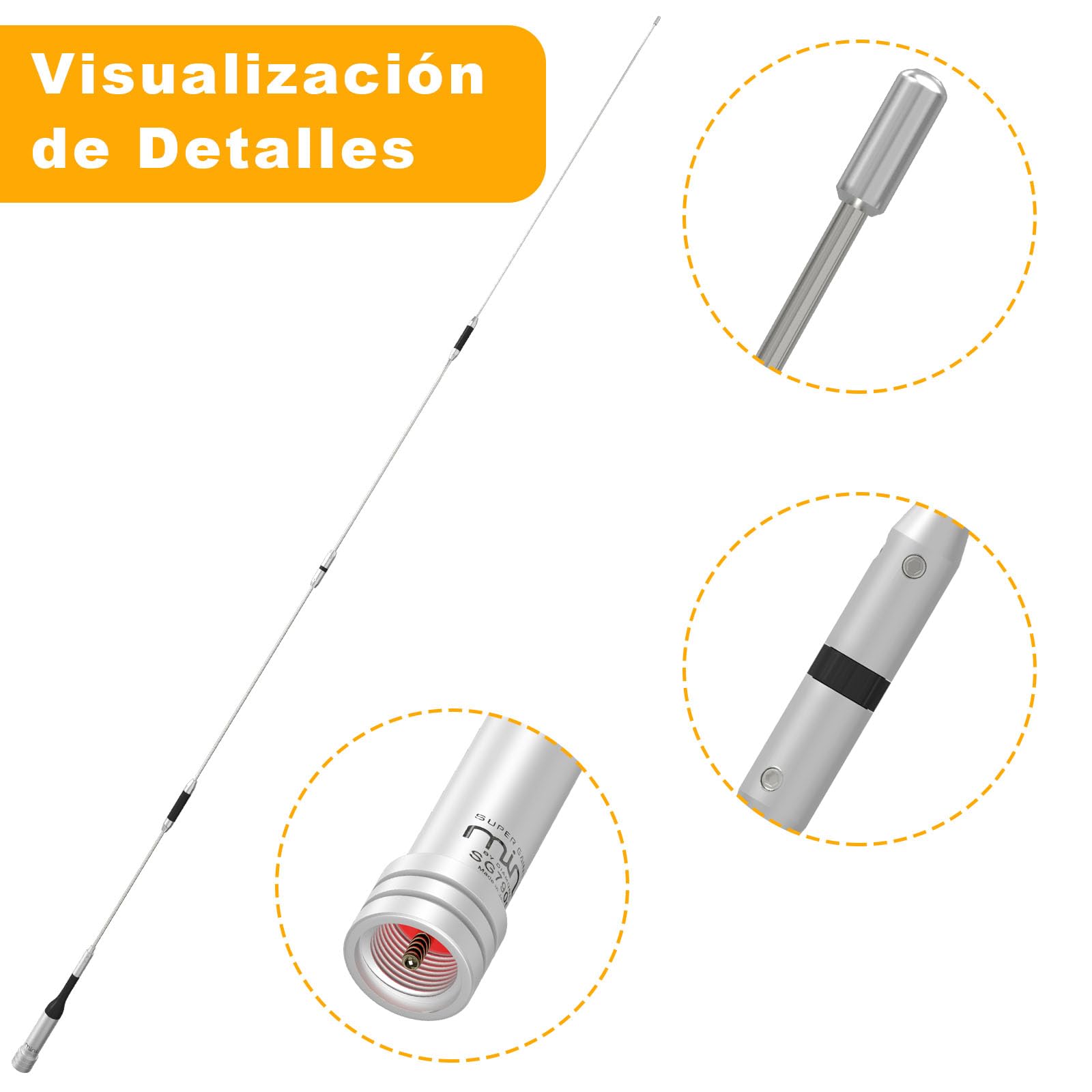 SG7900 Antenna for Car Radio Dual Band VHF UHF144-430MHz Ham Radios SG-7900 Aerial for KT-8900D Radio High Gain Diamond Antenna
