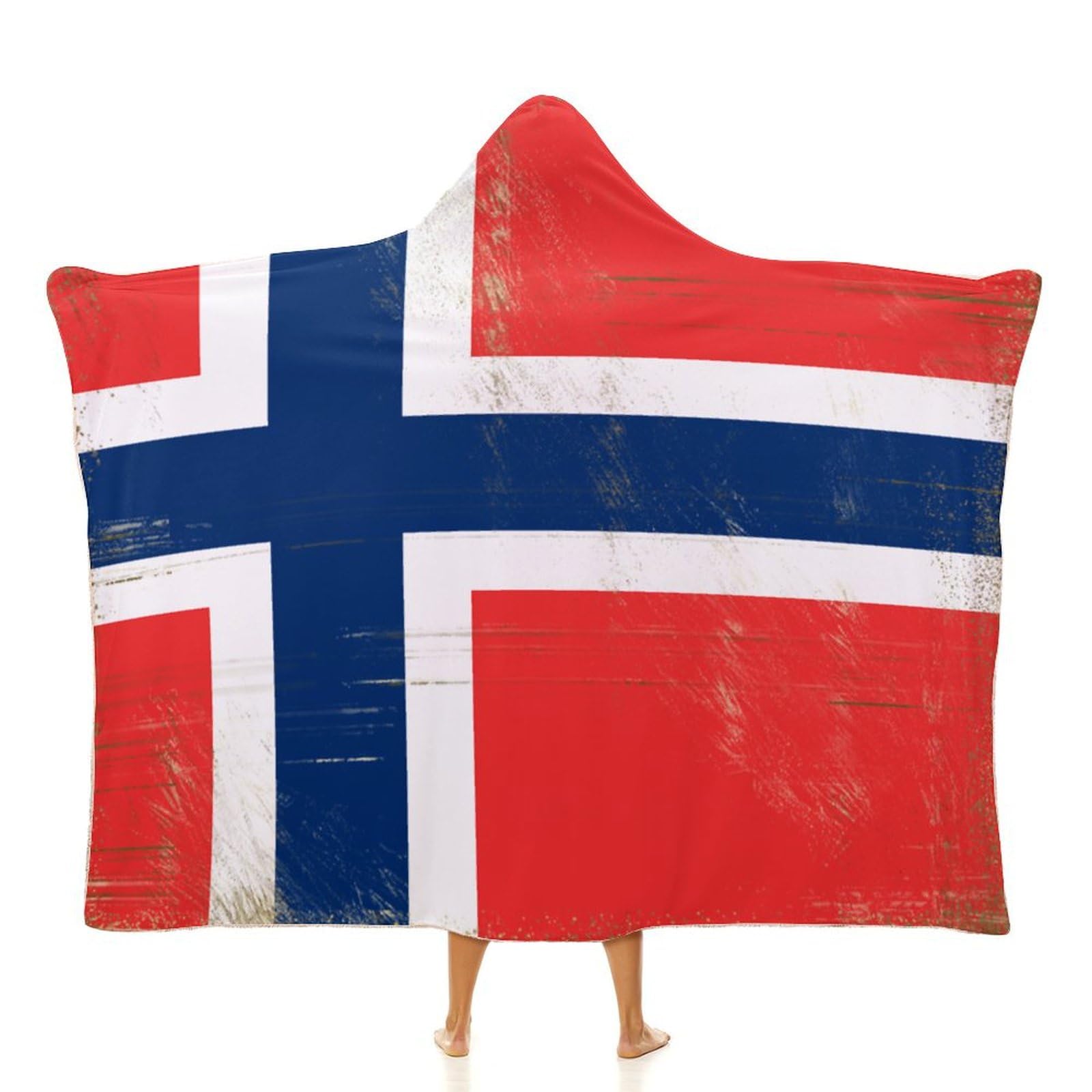 Couverture Norvège chaude plaid polaire moelleux pour lit et canapé vintage