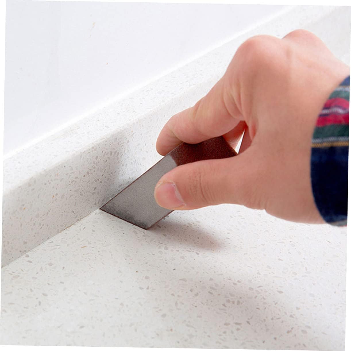 10pcs Multi-Function Emery Sponge Scrub Pads for Kitchen Cleaning