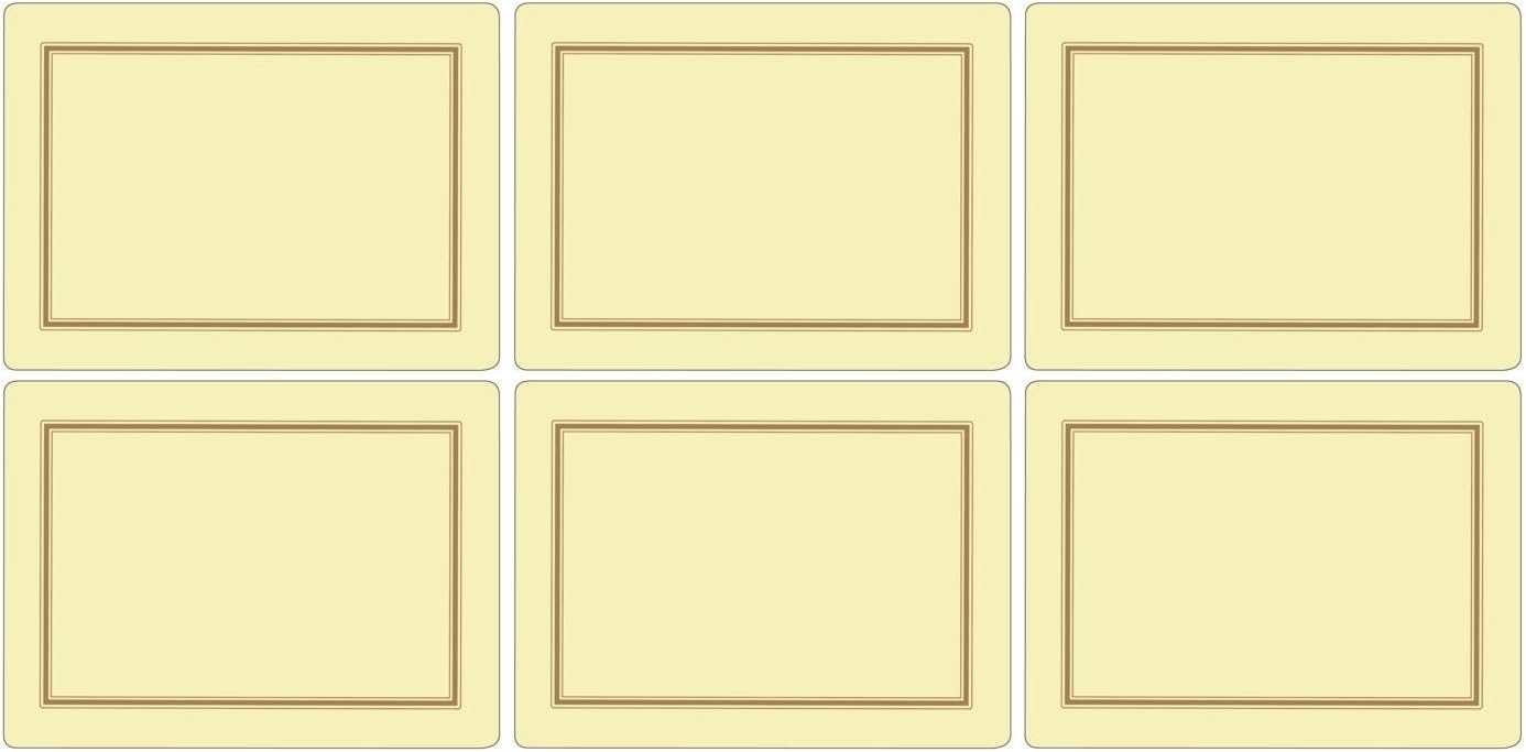 Pimpernel Classic Cream, 6 Placemats + 6 Coasters BigaMart
