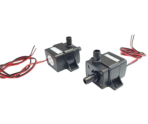 Miniatura 6 de Bomba de agua sumergible de 12 V CC - Mini bomba ultra silenciosa para acuario, pecera, fuente, piscina, caudal de 240LH - 2 piezas