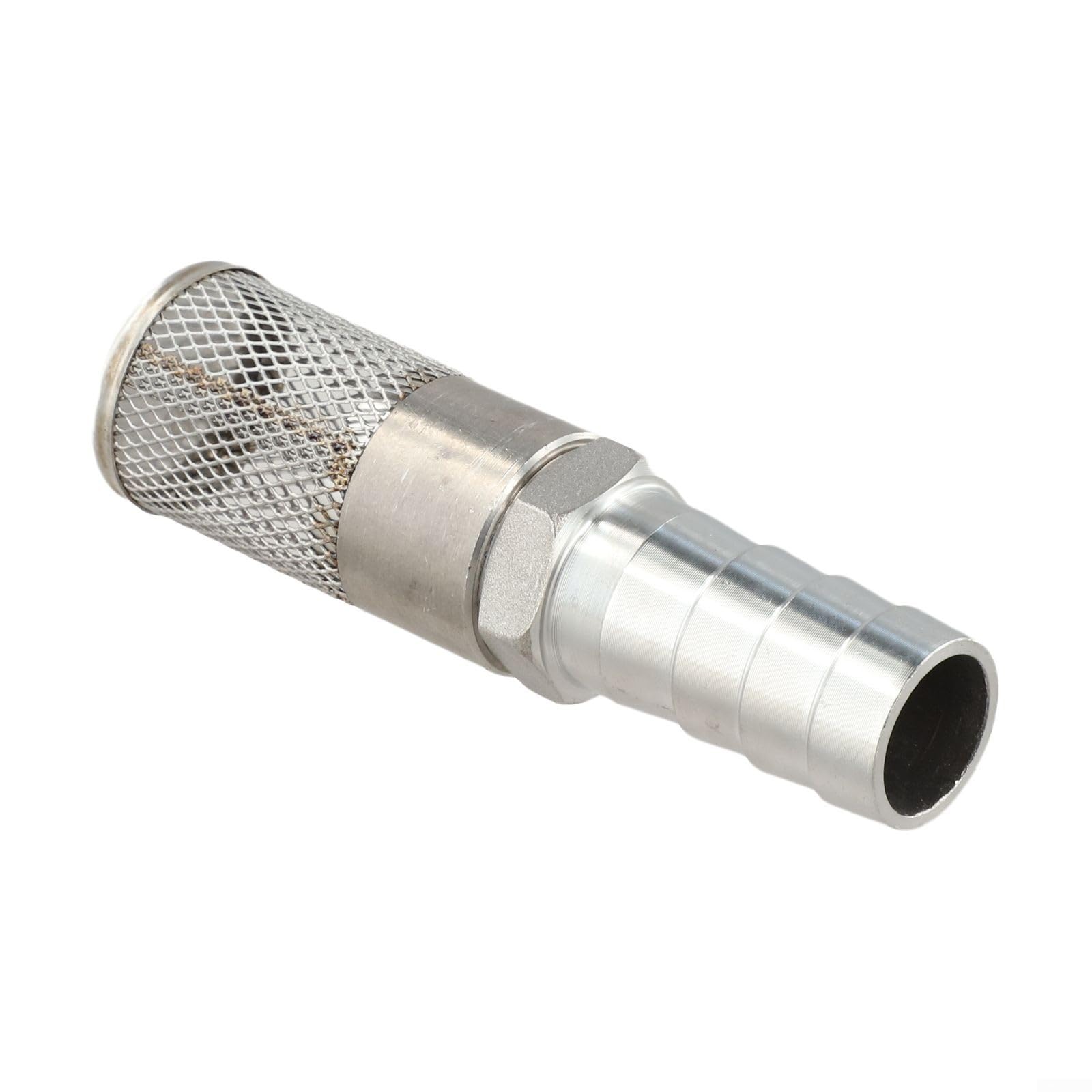 1,9 cm Schlauchstutzen Filtersieb aus Edelstahl 304 mit Netz für Kraftstoffgas und Pumpenrohr, passend für 19 20 mm Schlauch (19 mm)