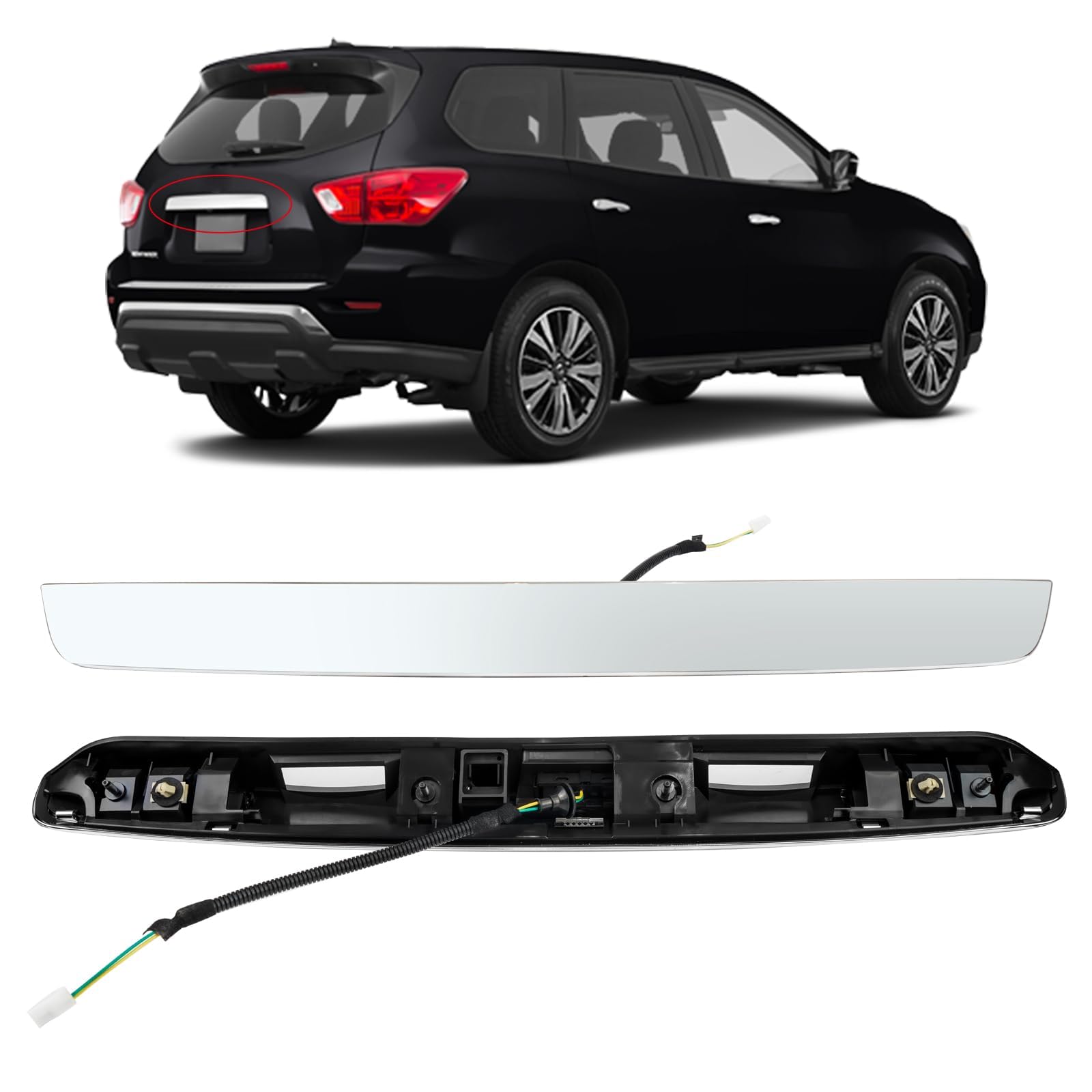 Amazon.com: Dexonu Rear Tailgate Chrome Handle Garnish Finisher
