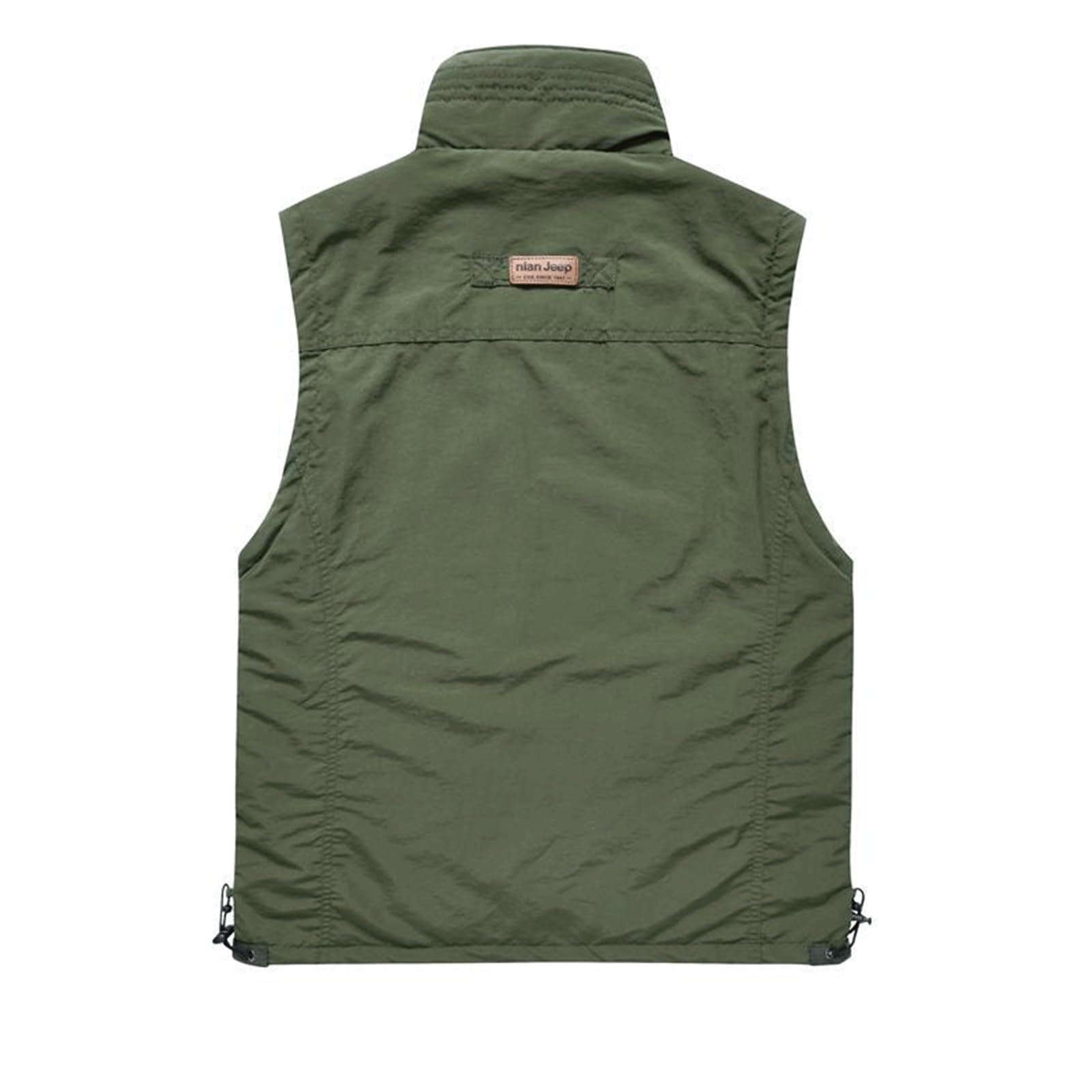 Wygwlg Gilet Da Uomo Active Wear Outdoor, Giacca Senza Maniche Antivento Foderata In Cotone Con Cerniera, Tasche Multiple, Per La Pesca Fotografica Di Viaggio
