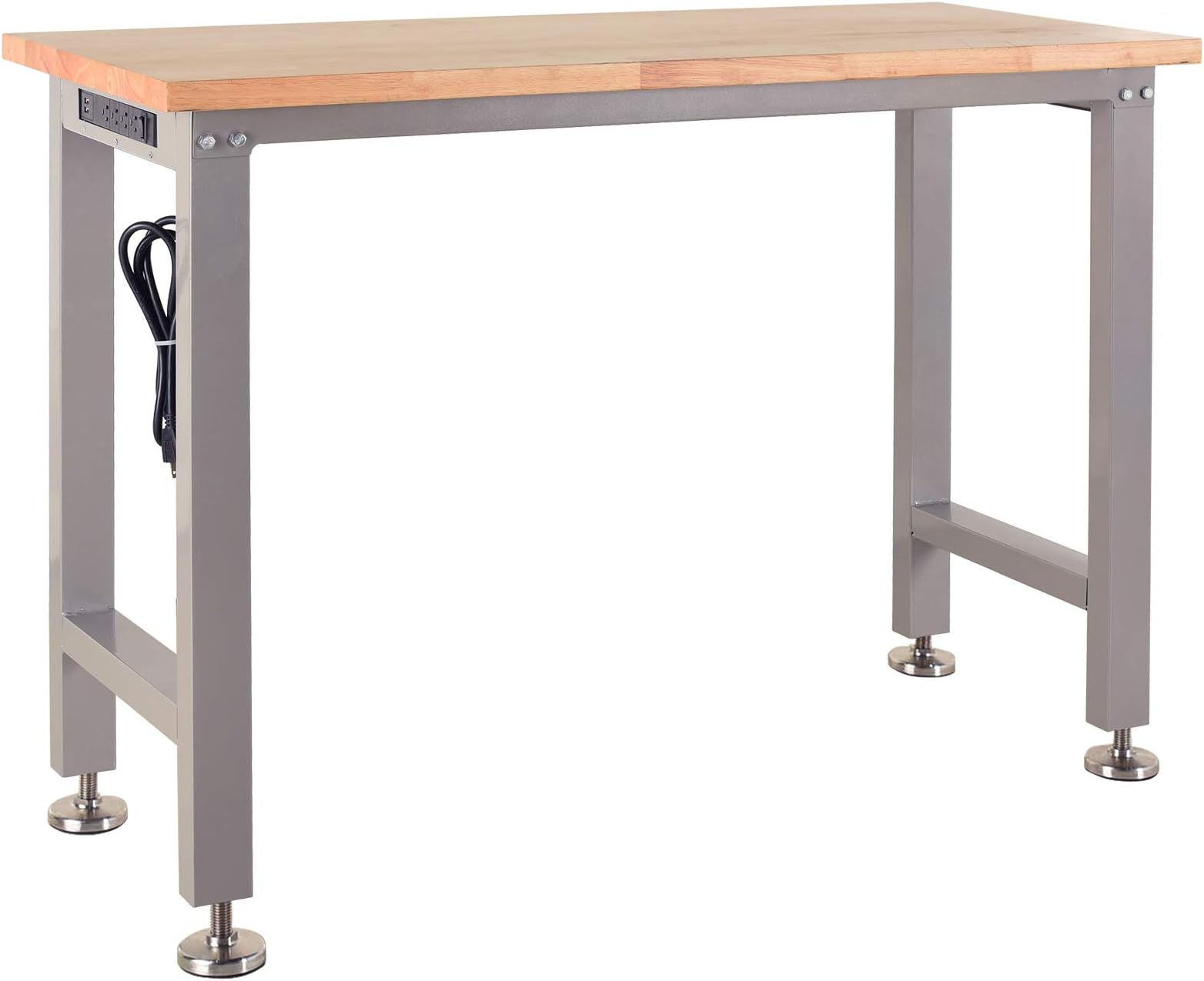 Frontier Heavy Duty 4-foot Workbench, 48-inch W x 37-inch H x 20-inch D, with 3 outlets and 2 USB ports