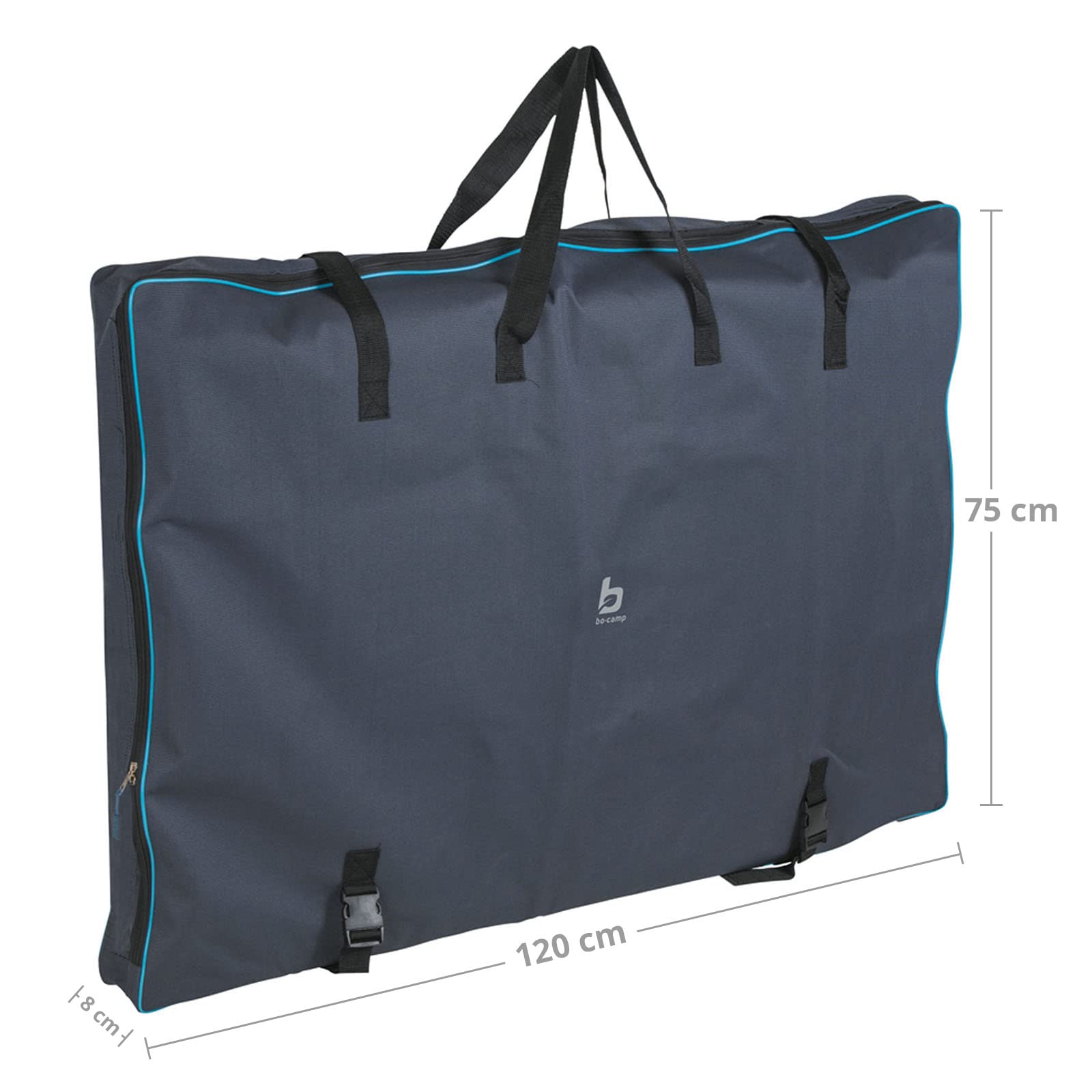 Bo-Camp - Sac de rangement - Table - 120x75x8 cm, Anthracite