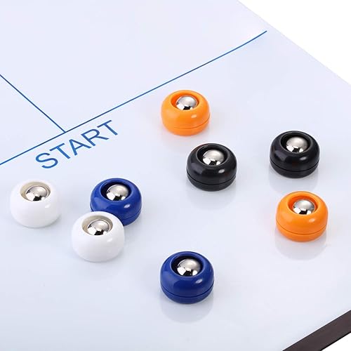 Miniatura 9 de Gejoy Mini Shuffleboard Discos de Repuesto Equipo de Mesa Rodillos Set Shuffleboard Curling Accesorios Rojo, azul, naranja, amarillo,Blanco, negro