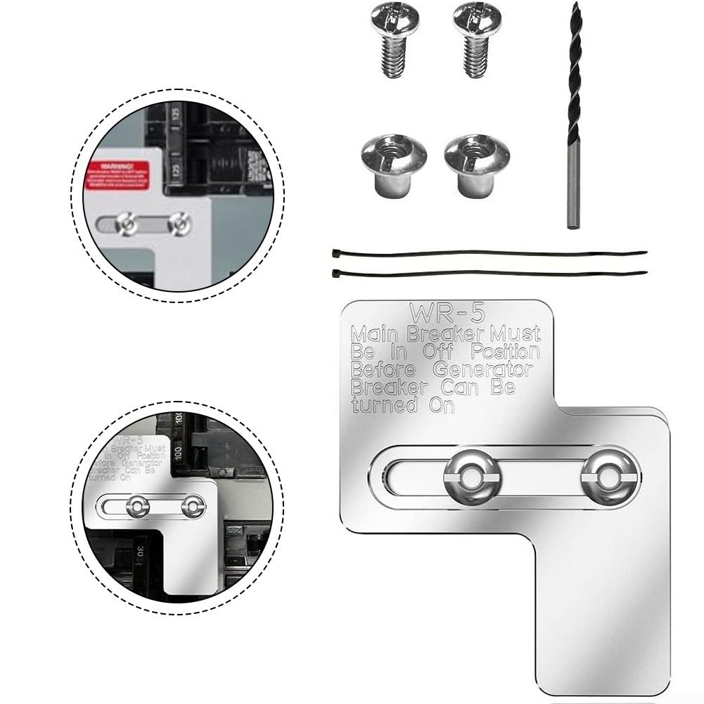 Generator Interlock Kit For 100 Amp Siemens & Murray Panels – 7/8″ Or 1-1/4″ Spacing, Reliable Power Transfer