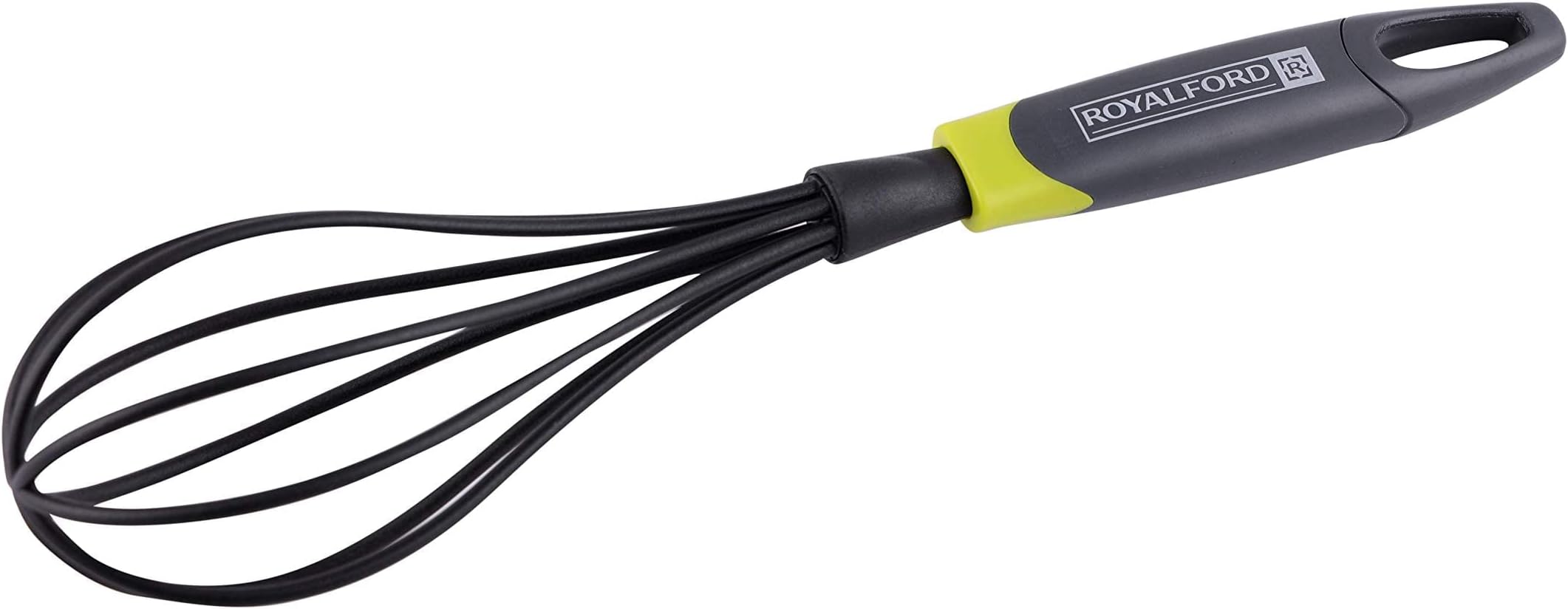 Royalford Nylon Whisk with ABS handle, Black, RF8910