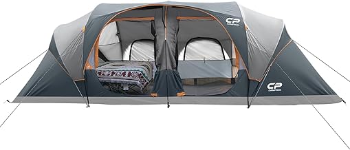 CAMPROS CP Tent 12-Person-Camping-Tents,3 Room Fam...