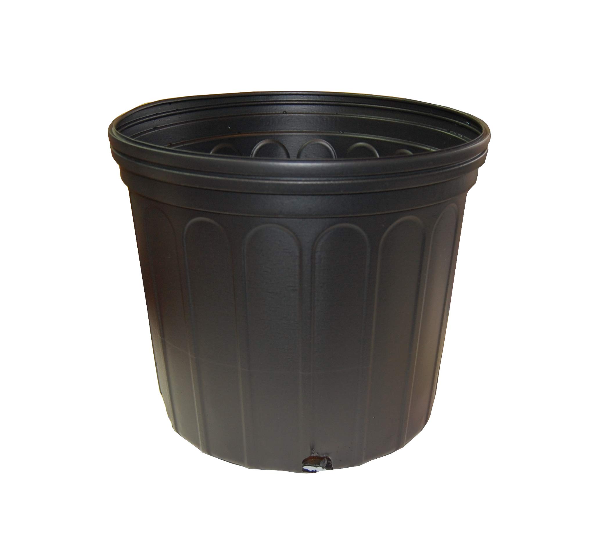 Grower's Solution Three Gallon Black Plastic Trade Pots - Plant Containers - Garden 12 Pots