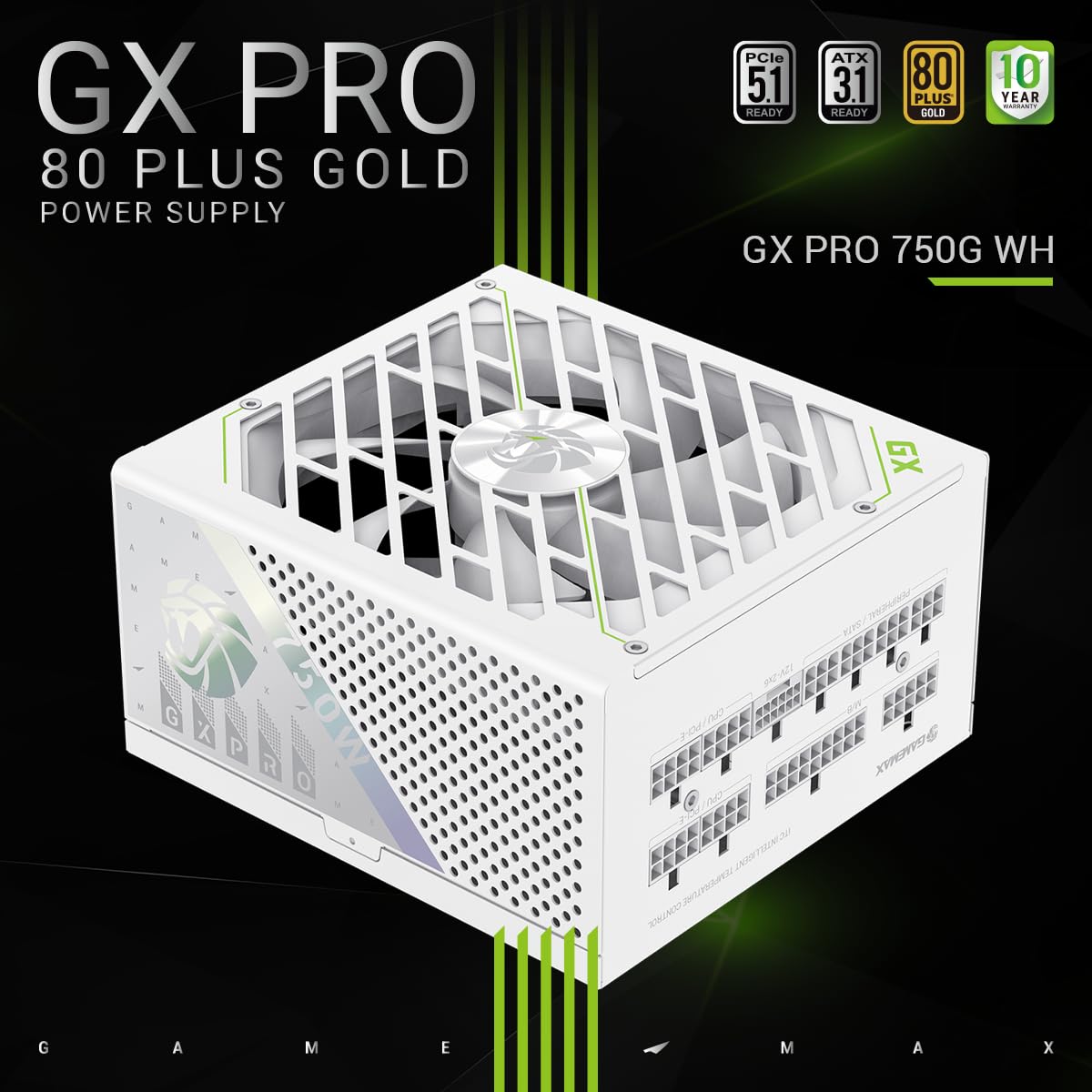 GAMEMAX GXPRO 750W Power Supply Kit - Fornitura ATX3.1 PCIe5.1 - Dettaglio