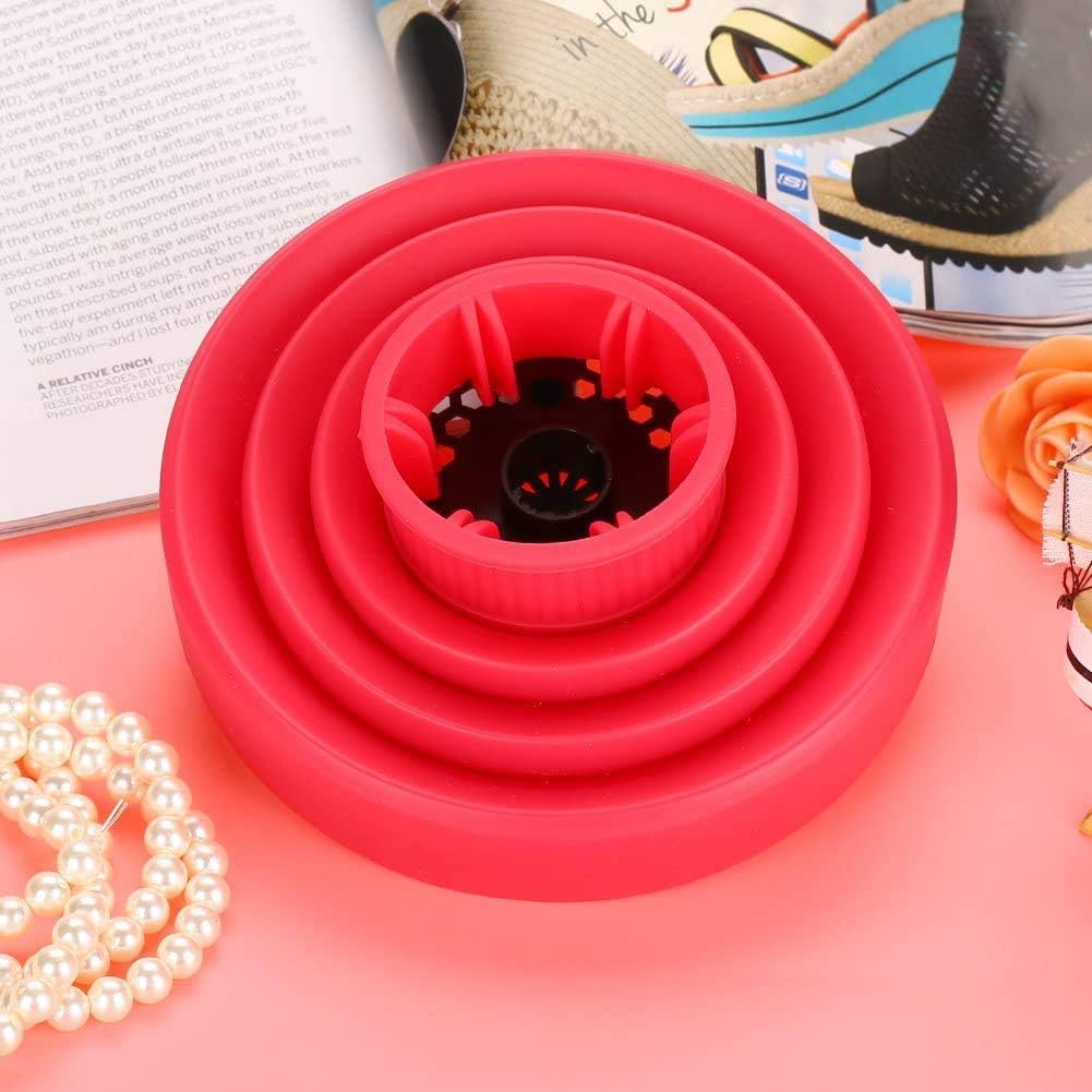 COSLUXE Hair Dryer Cylinder, Diffuser, Universal Hair Diffuser, Adjustable, Hair Diffuser, Hair Dryer, Foldable, Silicone for Curly Hair, Wavy Hair, Styling Hair Dryer, Diffuser, 6