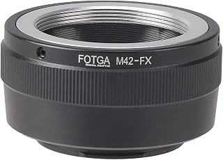 FocusFoto M42-FX Adapter for M42 42mm Screw Mount Lens Compatiable with Fujifilm Fuji X-Mount Mirrorless Camera Body X-H2,... Price In India