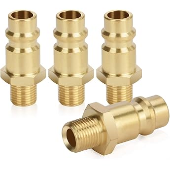 Compressed Air Coupling 1/8 AG Coupling Compressed Air Coupling 1/8 Inch Brass Coupling Plug Male Thread Female Thread Coupling Socket Hose Plug Valve Socket Thread Plug