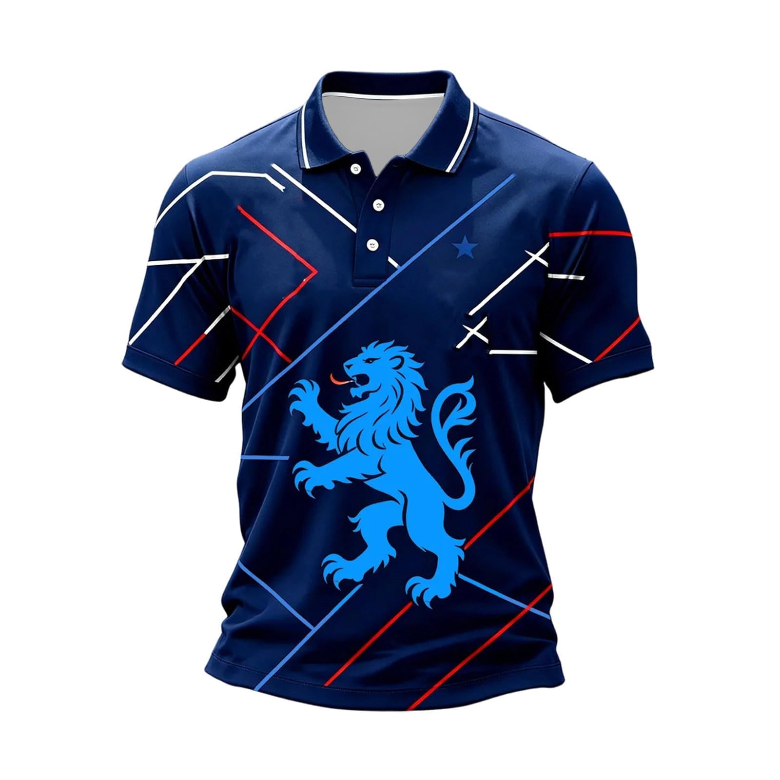 England St George's Cross Polo Shirt Classic Polo Shirt with Red England Flag Design Perfect for Football Fans Comfortable for Everyday Wear and Matches