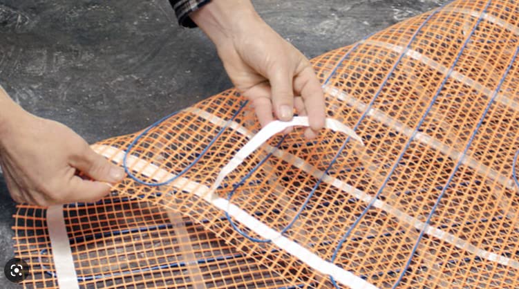 Image of SunTouch 3 /4 inch x 36 Yd High-Strength White Double-Sided Adhesive Tape for TapeMat and CableStrap Electric Floor Heating System Solutions, Secures WarmWire and SlabHeat Installations
