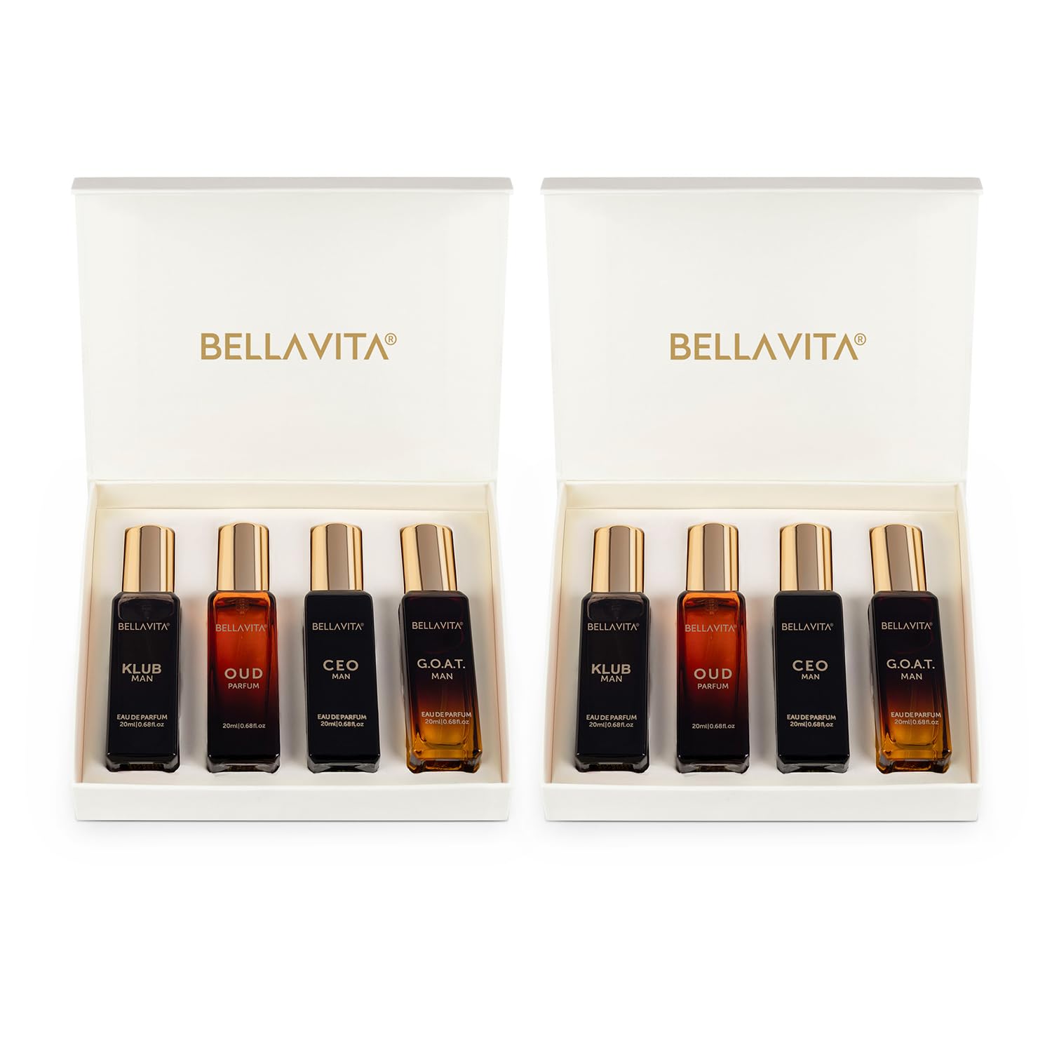 Bella Vita Luxury Long Lasting Men Gift Set | Perfume for Man | Pack of 2 (4x20ml) | Gifts for Men | Woody, Citrusy, Oud, Premium Fragrance Scent | KLUB, OUD, CEO, G.O.A.T-image-24