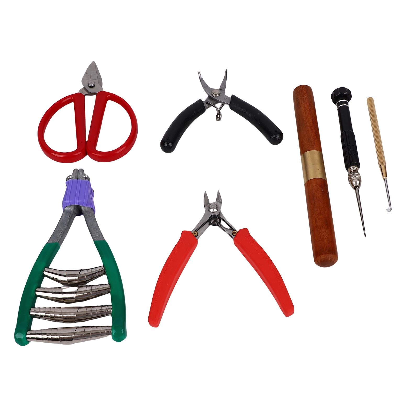 POENVFPO Set di Strumenti per Incordare la Racchetta, Kit Completo per Incordare Tennis e Badminton con Custodia, Strumenti in Metallo Ad Alta Durezza per Principianti e Professionisti
