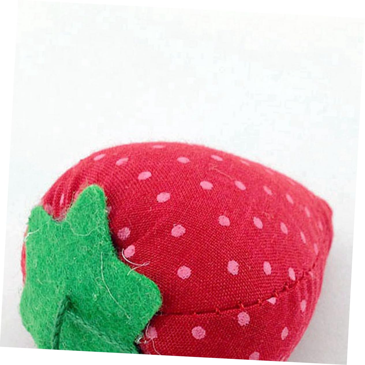 NUOBESTY 20piezas Alfiletero Forma De Fresa De Organizador De Agujas Para Costura Accesorio Para Manualidades Para Cestas De Costura o Decoración