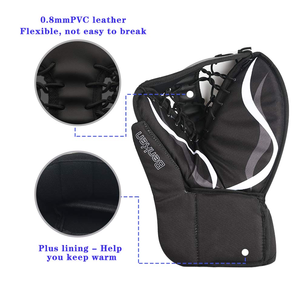 Kids Hockey Gloves BenKen Hockey Goalie Pad Set - 18\, image size:1000x1000