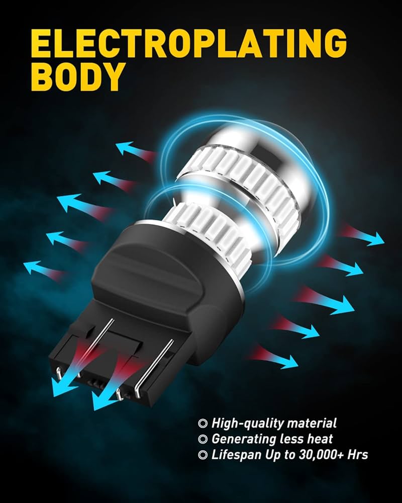 Amazon.com: AUXITO Upgraded 7440 7443 LED Bulb Red for Tail
