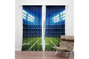 82" x 84" Football Stadium Curtain for Boys' Bedroom